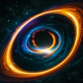 Galaxy in a free space, Planets and galaxy, science fiction abstract background, 3D rendering Royalty Free Stock Photo