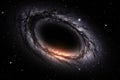 Galaxy in free space. Elements of this image furnished by NASA, A monster black hole glowing in deep space, AI Generated Royalty Free Stock Photo