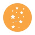 Galaxy glypy with color background vector icon which can easily modify or edit