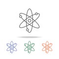 Galaxy icon. Element of a space multi colored icon for mobile concept and web apps. Thin line icon for website design and developm Royalty Free Stock Photo