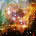 Galaxy and light. The elements of this image furnished by NASA