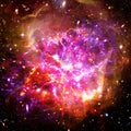 Galaxy and light. The elements of this image furnished by NASA