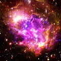 Galaxy and light. The elements of this image furnished by NASA