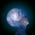 Galaxy Mind Royalty Free Stock Photo