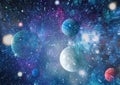 Galaxy and Nebula. Abstract space background. Elements of this Image Furnished by NASA. Royalty Free Stock Photo