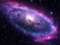 galaxy and nebula in the deep space. elements of this image furnished by nasa. high quality photo Royalty Free Stock Photo