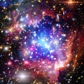 Galaxy, nebula and gas. The elements of this image furnished by NASA