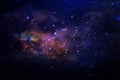 Galaxy and nebula . Starry outer space background texture. Royalty Free Stock Photo