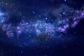 Galaxy and nebula . Starry outer space background texture.