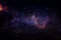 Galaxy and nebula . Starry outer space background texture. Royalty Free Stock Photo