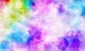 Galaxy Neo Pastel Unicorn Theme Space Sky Stars Lights Nature Sci-Fi Fantasy Futuristic Blur Bokeh Oriental Ornamental Background Royalty Free Stock Photo