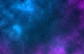 Galaxy. Night starry sky, infinite space universe with stars, galaxies. Nebulae and bright stains starlight astronomy Royalty Free Stock Photo
