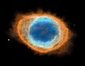 Galaxy : Ring Nebula M57 Royalty Free Stock Photo