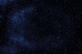 Galaxy space background.  3D photo of starry night sky. Royalty Free Stock Photo