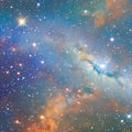 909 Galaxy Space Exploration: A mesmerizing and cosmic background featuring galaxy space exploration with stars, planets, and ne