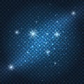 Galaxy sparkly blue background Royalty Free Stock Photo