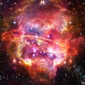Galaxy and stars. The elements of this image furnished by NASA