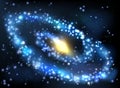 Galaxy and Stars Outer Space Background