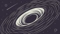 Galaxy swirl abstract design, cosmic art, universe pattern, space background vector design Generative AI Royalty Free Stock Photo