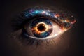 The galaxy twinkled in her eye like a distant memory, a reminder of the vastness and beauty of the universe. Generative AI