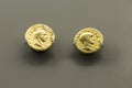 Galba Roman emperor gold coins Royalty Free Stock Photo
