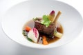 Galbitang: Beef short rib soup with radish and vegetables, AI generative Royalty Free Stock Photo