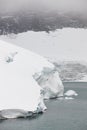 Galdhopiggen glacier. Jotunheimen national park. Route 55. Norwegian winter