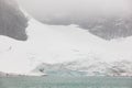 Galdhopiggen glacier. Jotunheimen national park. Route 55. Norwegian winter