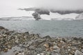 Galdhopiggen glacier. Jotunheimen national park. Route 55. Norwegian winter