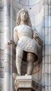 Galeazzo Maria Sforza, statue on the Milan Cathedral Royalty Free Stock Photo