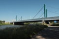 Galecopperbrug brigde over the Amsterdam-Rijnkanaal at Motorway A12 at Utrecht Royalty Free Stock Photo