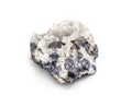 Galena metallic ore mineral sample a rare earth mineral of zinc and lead isolated on white with clipping path