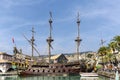 Galeone old wooden ship in a summer day in Genoa, Italy Image ID:359833034