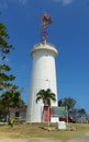 Galera Point (Toco) Lighthouse, Trinidad and Tobago Royalty Free Stock Photo