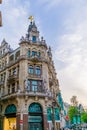 Galeria inno department store in antwerp city, histroical Belgian city architecture, Antwerpen, Belgium, April 23, 2019 Royalty Free Stock Photo