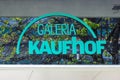 Galeria Kaufhof store brand shop with logo retail in Stuttgart, Germany