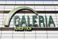 Galerie Kaufhof logo sign on facade of local department store branch in Hannover, Germany on March 2, 2020