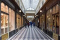 Galerie Vero Dodat near Palais-Royal. Galerie Vero Dodat is one of the 150 passageways and galleries that were opened in Royalty Free Stock Photo