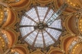 Galeries Lafayette Haussmann in Paris. Royalty Free Stock Photo