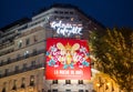 Galeries Lafayette by night, Paris, France