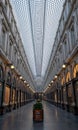 Galeries Royales Saint Hubert. Ornate nineteenth century shopping arcades in the centre of Brussels, Belgium Royalty Free Stock Photo