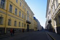 Galernaya street. Architecture of historic city center of Saint-Petersburg.