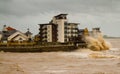 The gales in Weston-super-Mare on 8th June 2012 Royalty Free Stock Photo