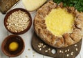 Galetta with oat flakes and cheese