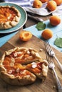 Galette with apricots