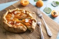 Galette with apricots