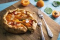 Galette with apricots