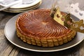 galette des rois, French king cake Royalty Free Stock Photo