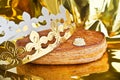 Galette des rois, french kingcake Royalty Free Stock Photo