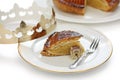 Galette des rois , king cake Royalty Free Stock Photo